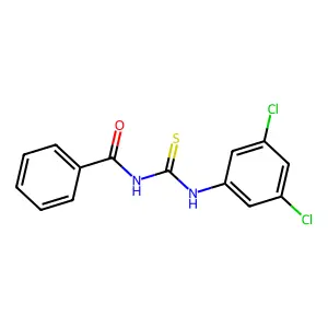 N-[(3,5-dichlorophenyl)carbamothioyl]benzamide structure