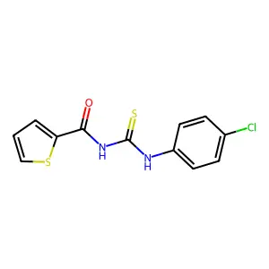 N-[(4-chlorophenyl)carbamothioyl]thiophene-2-carboxamide structure