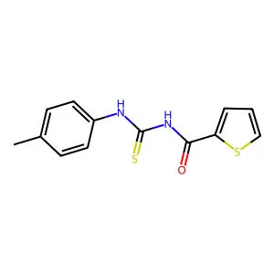 N-[(4-methylphenyl)carbamothioyl]thiophene-2-carboxamide structure