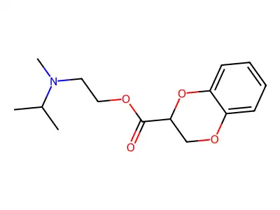 2-[Methyl(propan-2-yl)amino]ethyl 2,3-dihydro-1,4-benzodioxine-2-carboxylate structure