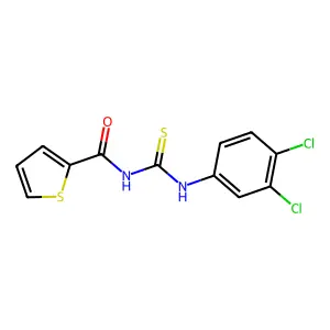 N-[(3,4-dichlorophenyl)carbamothioyl]thiophene-2-carboxamide structure