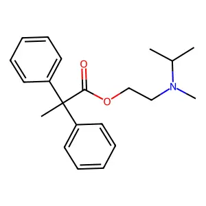 2-[Isopropyl(methyl)amino]ethyl 2,2-diphenylpropanoate structure