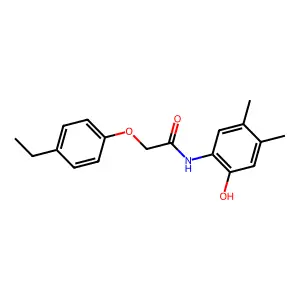2-(4-ethylphenoxy)-N-(2-hydroxy-4,5-dimethylphenyl)acetamide structure