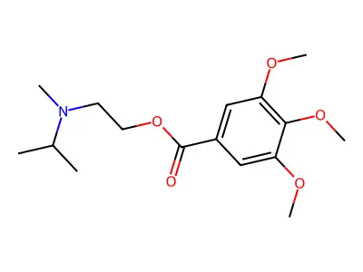 2-[Methyl(propan-2-yl)amino]ethyl 3,4,5-trimethoxybenzoate structure