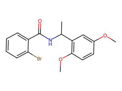 2-bromo-N-[1-(2,5-dimethoxyphenyl)ethyl]benzamide structure