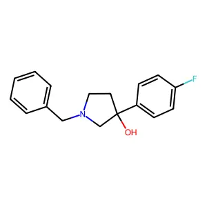 1-Benzyl-3-(4-fluorophenyl)pyrrolidin-3-ol structure