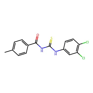 1-(3,4-Dichlorophenyl)-3-(4-methylbenzoyl)thiourea structure