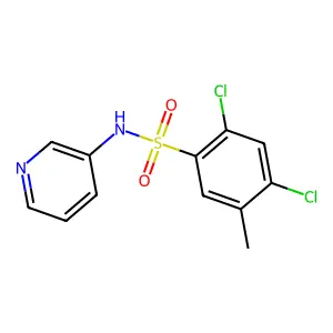 2,4-dichloro-5-methyl-N-pyridin-3-ylbenzenesulfonamide structure