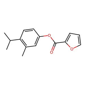 3-Methyl-4-(methylethyl)phenyl furan-2-carboxylate structure
