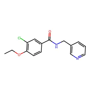 3-chloro-4-ethoxy-N-(3-pyridinylmethyl)benzamide structure