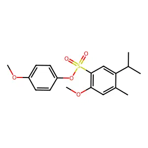 4-Methoxyphenyl 5-isopropyl-2-methoxy-4-methylbenzenesulfonate structure