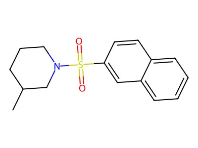 3-Methyl-1-(2-naphthylsulfonyl)piperidine structure