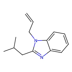 2-(2-Methylpropyl)-1-prop-2-enylbenzimidazole structure