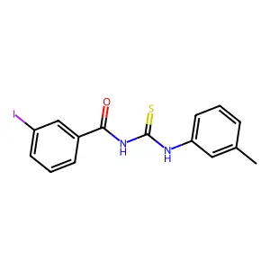 3-iodo-N-[(3-methylphenyl)carbamothioyl]benzamide structure