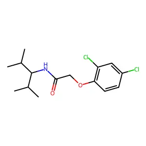 2-(2,4-dichlorophenoxy)-N-(2,4-dimethylpentan-3-yl)acetamide structure