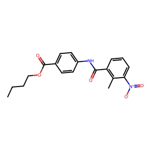 Butyl 4-{[(2-methyl-3-nitrophenyl)carbonyl]amino}benzoate structure