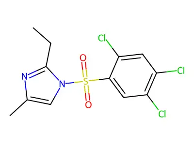2,4,5-Trichloro-1-[(2-ethyl-4-methylimidazolyl)sulfonyl]benzene structure