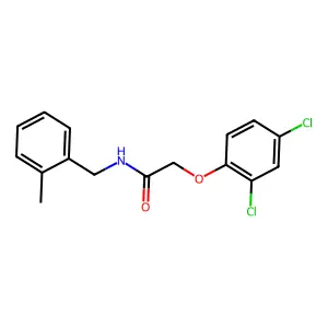 2-(2,4-dichlorophenoxy)-N-(2-methylbenzyl)acetamide structure