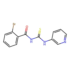 2-bromo-N-(pyridin-3-ylcarbamothioyl)benzamide structure