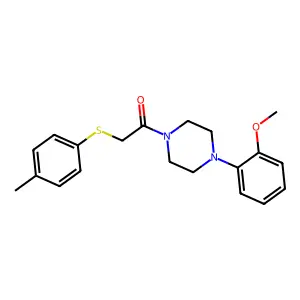 1-[4-(2-Methoxyphenyl)piperazin-1-yl]-2-(4-methylphenyl)sulfanylethanone structure