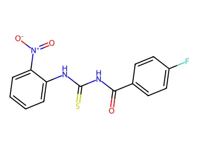 4-fluoro-N-[(2-nitrophenyl)carbamothioyl]benzamide structure