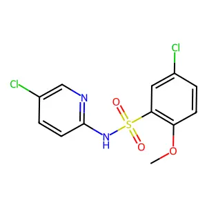 5-Chloro-N-(5-chloro-pyridin-2-yl)-2-methoxy-benzenesulfonamide structure
