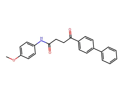 N-(4-methoxyphenyl)-4-oxo-4-(4-phenylphenyl)butanamide structure