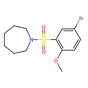 1-(5-Bromo-2-methoxyphenyl)sulfonylazepane structure