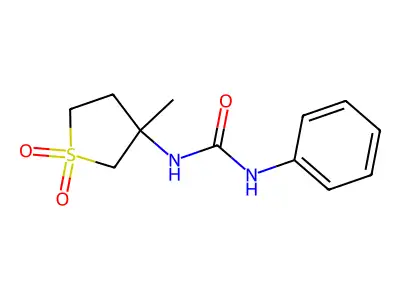 1-(3-Methyl-1,1-dioxidotetrahydrothiophen-3-yl)-3-phenylurea structure