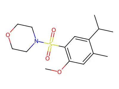 4-[(5-Isopropyl-2-methoxy-4-methylphenyl)sulfonyl]morpholine structure
