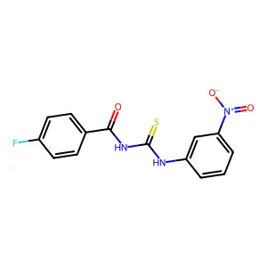 4-fluoro-N-[(3-nitrophenyl)carbamothioyl]benzamide structure