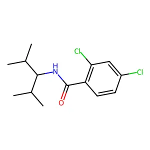 2,4-dichloro-N-(2,4-dimethylpentan-3-yl)benzamide structure