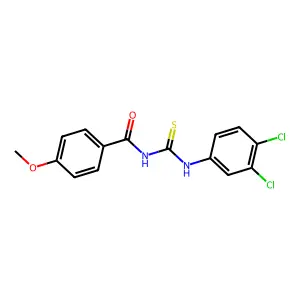 N-[(3,4-dichlorophenyl)carbamothioyl]-4-methoxybenzamide structure