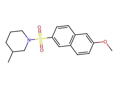 1-(6-Methoxy-naphthalene-2-sulfonyl)-3-methyl-piperidine structure