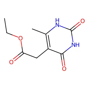 Ethyl 2-(6-methyl-2,4-dioxo-1,2,3,4-tetrahydropyrimidin-5-yl)acetate structure