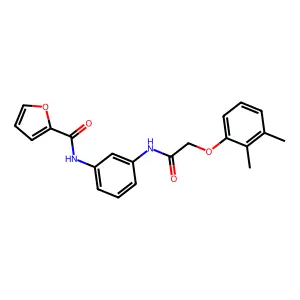 N-(3-{[(2,3-dimethylphenoxy)acetyl]amino}phenyl)furan-2-carboxamide structure