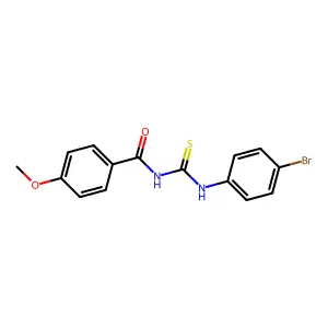 N-[(4-bromophenyl)carbamothioyl]-4-methoxybenzamide structure