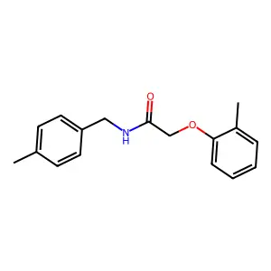 N-(4-methylbenzyl)-2-(2-methylphenoxy)acetamide structure