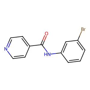 N-(3-bromophenyl)pyridine-4-carboxamide structure