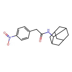 N-(2-adamantyl)-2-(4-nitrophenyl)acetamide structure