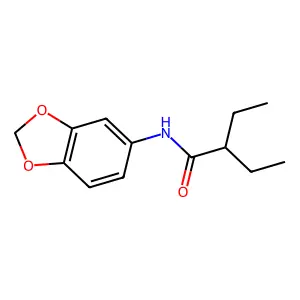 N-(1,3-benzodioxol-5-yl)-2-ethylbutanamide structure