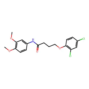 4-(2,4-dichlorophenoxy)-N-(3,4-dimethoxyphenyl)butanamide structure