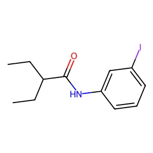 2-ethyl-N-(3-iodophenyl)butanamide structure