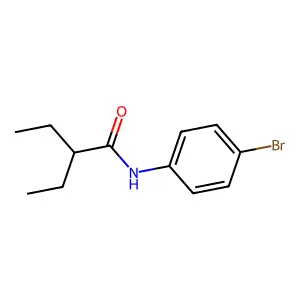 N-(4-bromophenyl)-2-ethylbutanamide structure