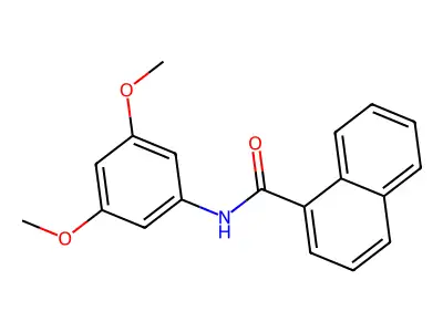 N-(3,5-dimethoxyphenyl)naphthalene-1-carboxamide structure
