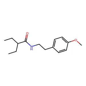 2-ethyl-N-[2-(4-methoxyphenyl)ethyl]butanamide structure