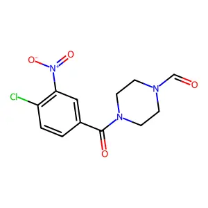4-(4-Chloro-3-nitrobenzoyl)piperazine-1-carbaldehyde structure