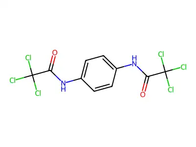 N,N'-1,4-亚苯基双(2,2,2-三氯乙酰胺) structure