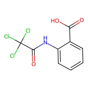 2-[(Trichloroacetyl)amino]benzoic acid structure
