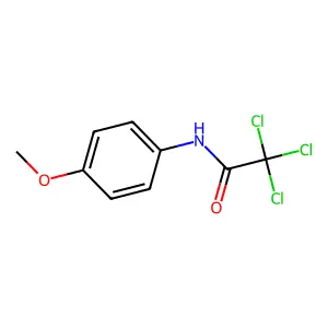 2,2,2-三氯-N-(4-甲氧基苯基)乙酰胺 structure